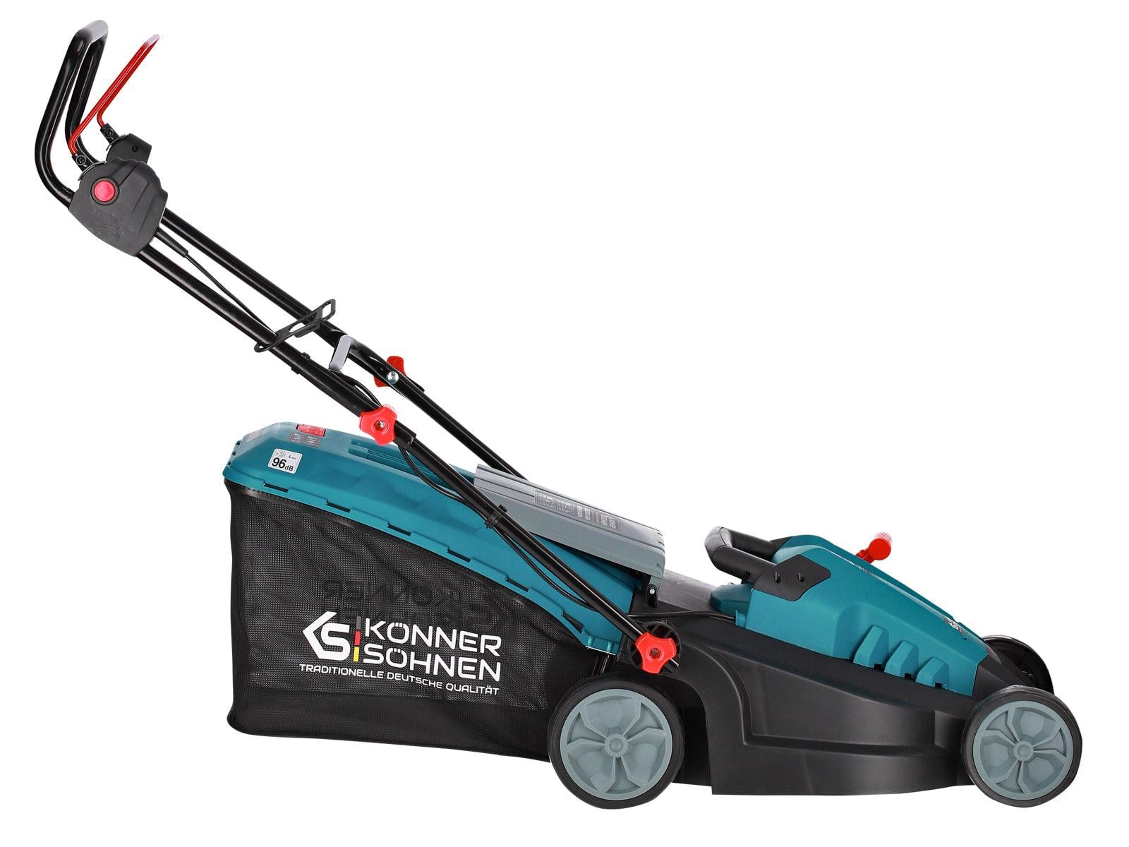 Газонокосилка сетевая Konner & Sohnen 38LM-BL несамоходная 1400 Вт (KS 38LM-BL)