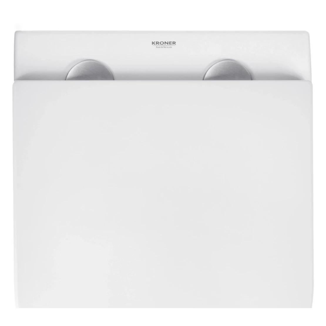 Унитаз подвесной Kroner Harz WHI493736 Rimless безобедочный с сиденьем Slim Duroplast 335х360 мм Белый (KH493736WHIR) - фото 11 Унитаз подвесной Kroner Harz WHI493736 Rimless безобедочный с сиденьем Slim Duroplast 335х360 мм Белый (KH493736WHIR) - фото 11