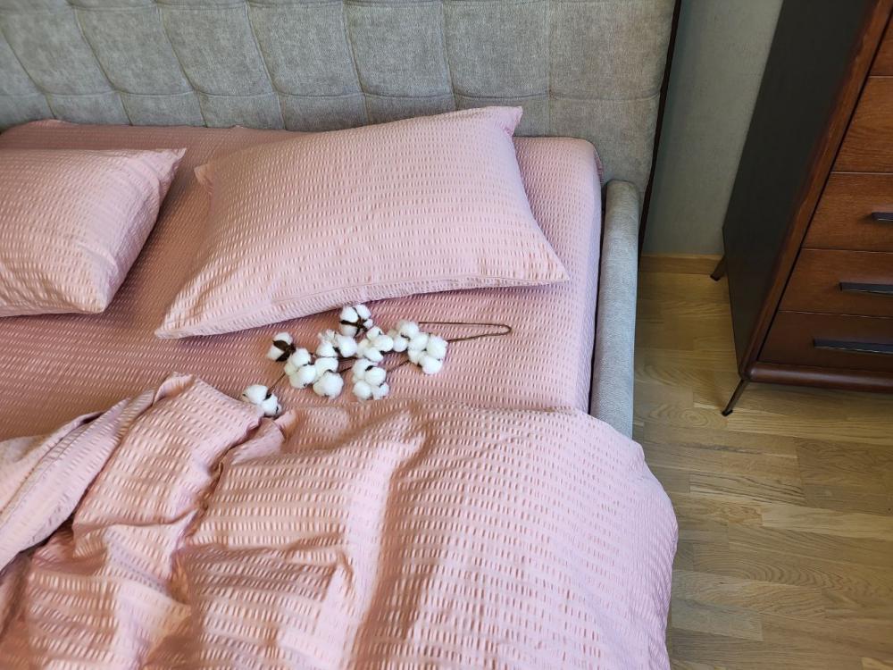 Комплект постельного белья Кис S2013 сатин Premium Gofre семейный/наволочки 50х70/70х70 см (6483) - фото 1