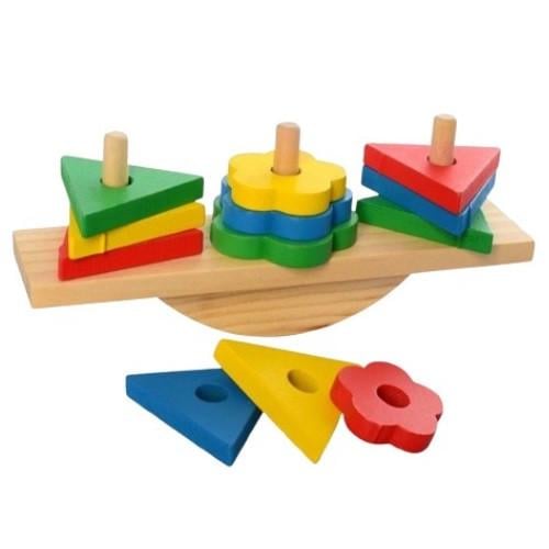 Деревянная игрушка Limo Toy Геометрический балансир (MD 2317)