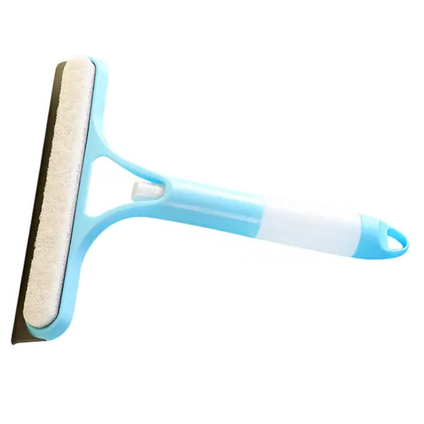 Швабра-щетка с пульверизатором и скребком для мытья окон/зеркал и гладких поверхностей Голубой (HP-35015-26BL)