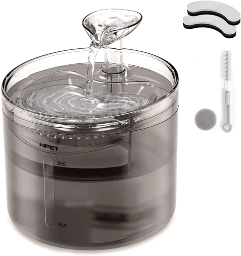 Поилка фонтан для кошек и собак NPET WF100 1,6 л с фильтром Черный (1880205138) - фото 1 Поилка фонтан для кошек и собак NPET WF100 1,6 л с фильтром Черный (1880205138) - фото 1