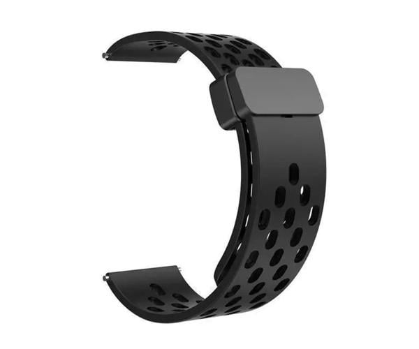 Ремешок Silicone With Magnetic для Samsung/Amazfit/Huawei 22 мм Black