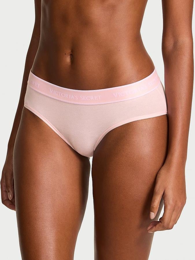 Трусики женские Victoria's Secret Logo Cotton Hiphugger M Розовый (288791668953)