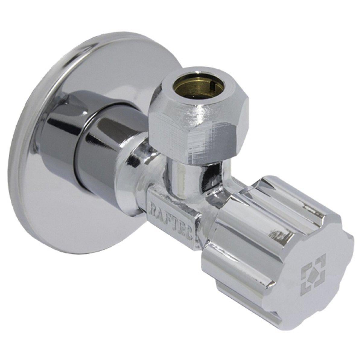 Кран кутовий з керамічним запірним елементом Raftec PN10 НН 1/2"X3/4" (SW-58630)