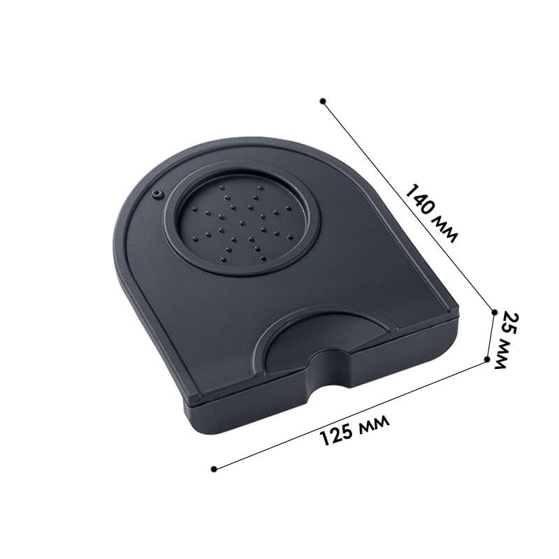 Коврик для темперирования кофе Choxila 11700 силиконовый нескользящий Black (24366946) - фото 3