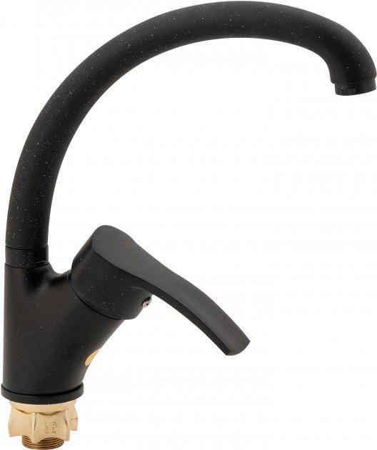 Смеситель для кухни Lidz U-образный гусак d-40 Черный (000051327)