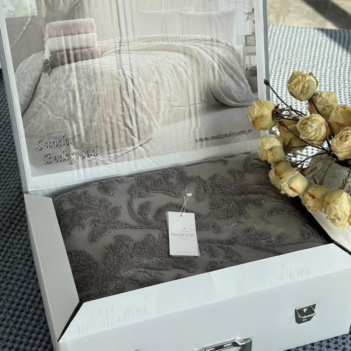 Простынь махровая Maison D'or Sanda полуторная 160x240 см Dark grey (2000022264852) - фото 4 Простынь махровая Maison D'or Sanda полуторная 160x240 см Dark grey (2000022264852) - фото 4