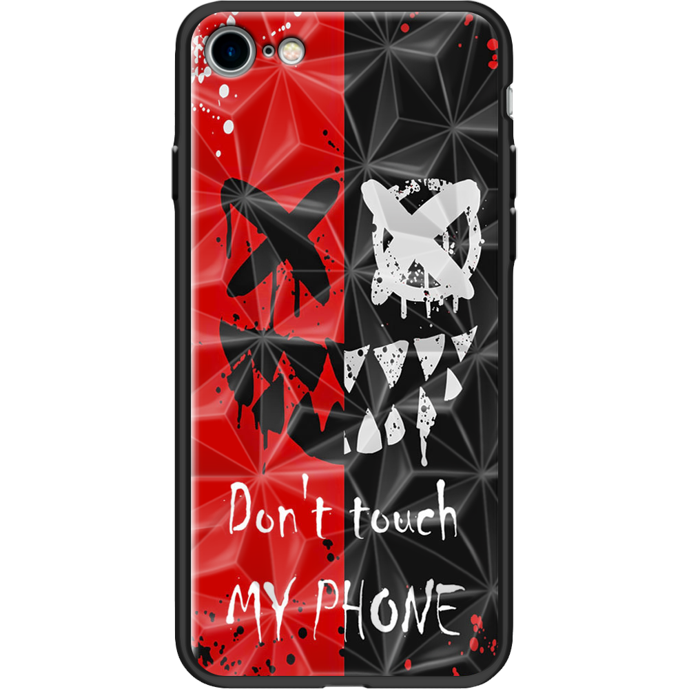 Чохол BoxFace Apple iPhone 7/8 SE 2020 Bad Smile Чорний силікон із призмою(26205-up2468-37544)