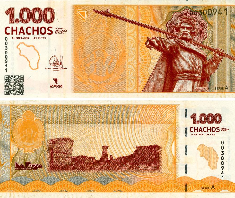 Колекційна банкнота Аргентина 1000 чачо 2024 UNC Pnew (Б22005) Колекційна банкнота Аргентина 1000 чачо 2024 UNC Pnew (Б22005)