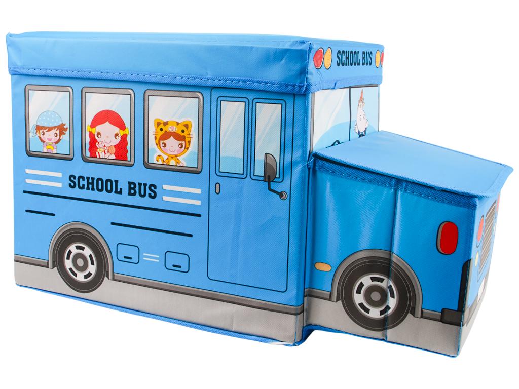 Коробка складная для хранения вещей 55x25x31 см Синий (MMS-WW01364-LBLUE)