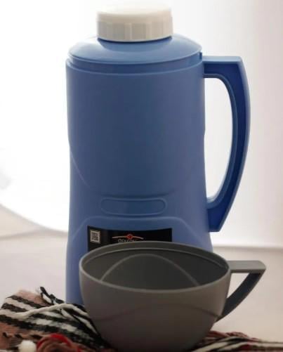 Термос зі скляною колбою Stenson 1,8 л Блакитний (12337333) - фото 4 Термос зі скляною колбою Stenson 1,8 л Блакитний (12337333) - фото 4