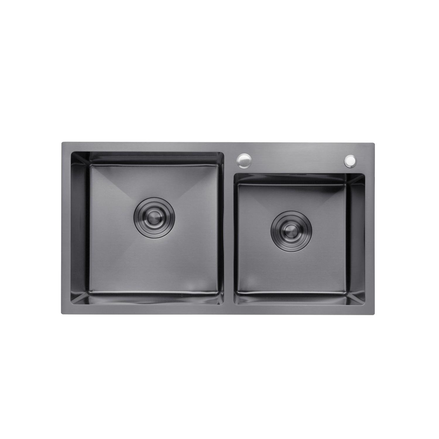 Мойка кухонная Kroner CV022797 прямоугольная из нержавеющей стали 780x430 мм (136639)