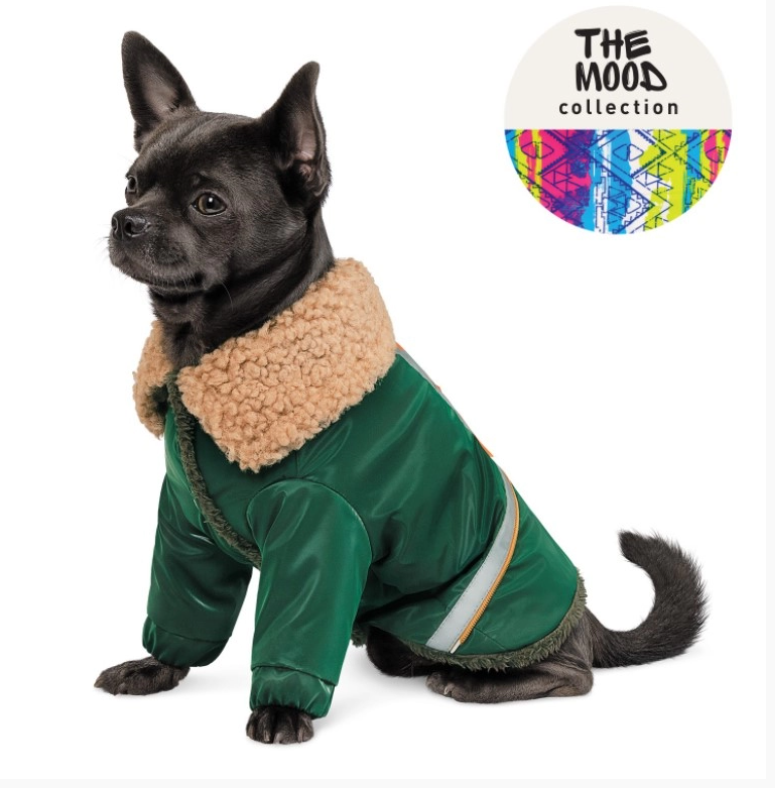 Костюм для собаки Pet Fashion JOY зимовий Зелений/Помаранчевий - фото 3