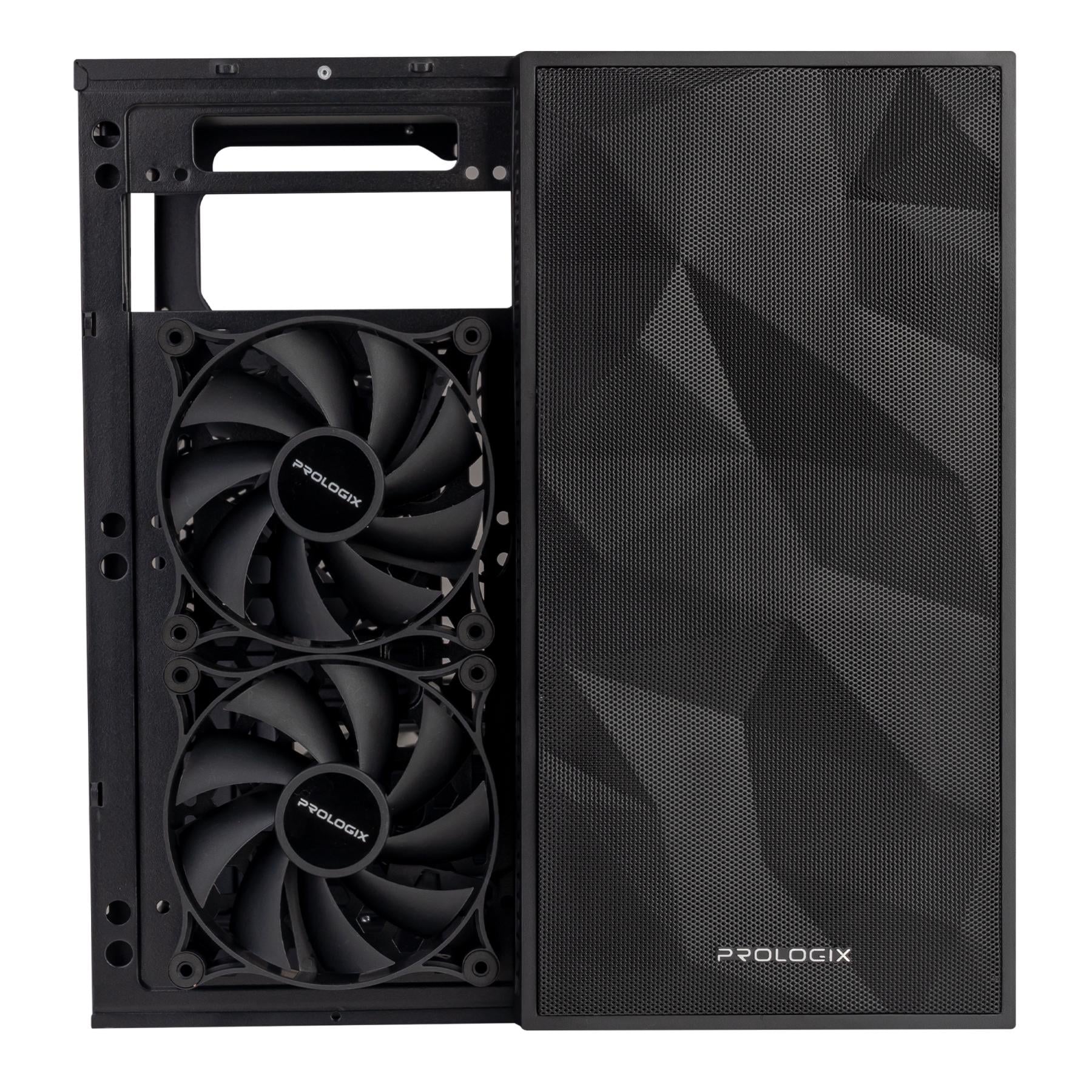 Корпус компьютерный PrologiX E104 Mesh без PSU Black - фото 6