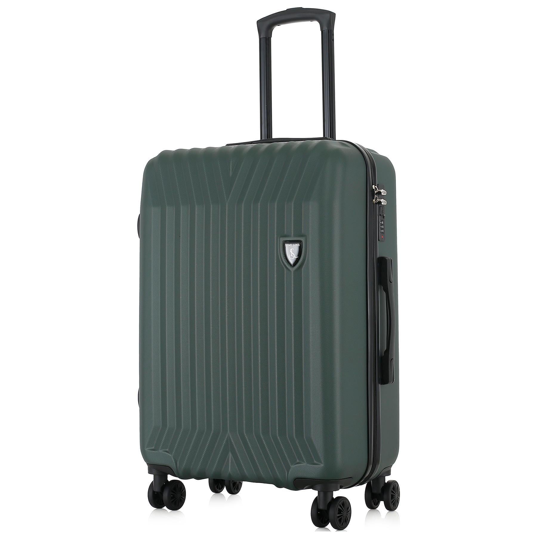 Чемодан средний SEMI LINE T5986-4 ABS-пластик 24 дюйма 69 л Зеленый