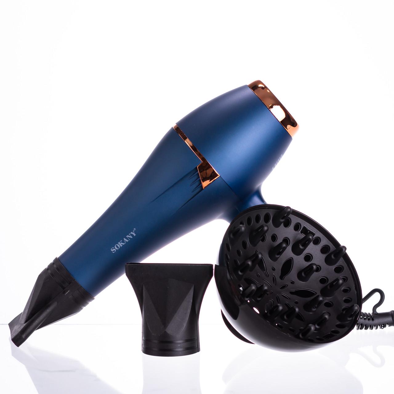 Фен для волосся Sokany SK-14001 з насадками концентратор та дифузор 2400 Вт (7408) - фото 2 Фен для волосся Sokany SK-14001 з насадками концентратор та дифузор 2400 Вт (7408) - фото 2