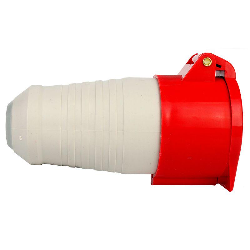 Силовий роз'єм штепсельний переносний 5x32 3P+PE+N 32 A 380-415 В IP44 (EH-PSM-532) - фото 3