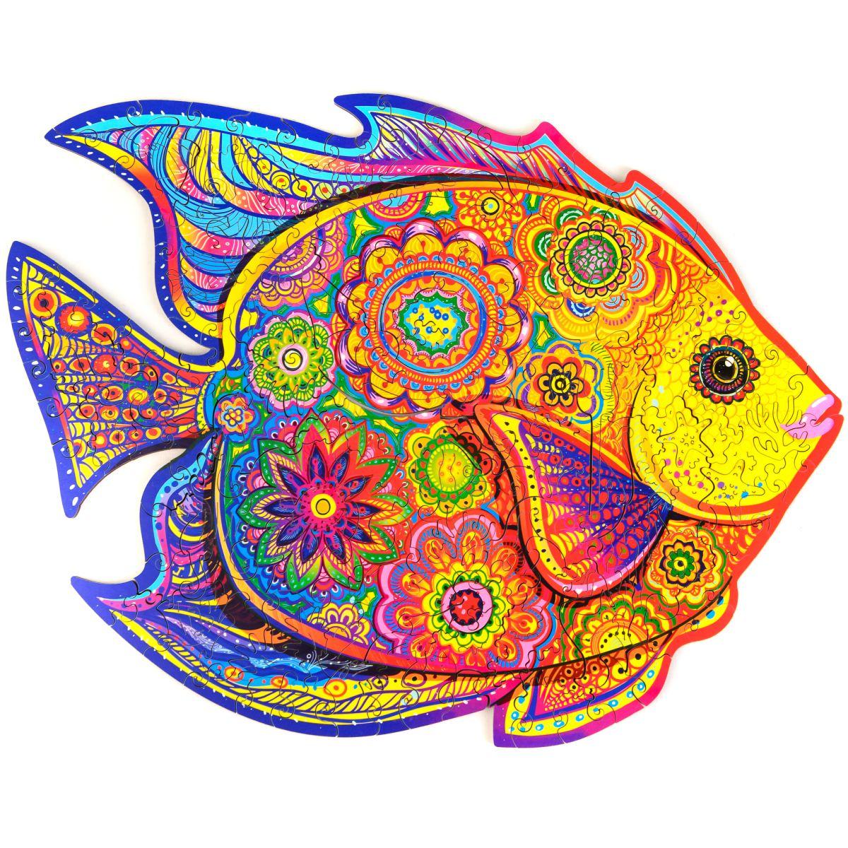 Пазлы с животными деревянные Рыбка Fish wooden jigsaw puzzle А5 (1008623-Other)