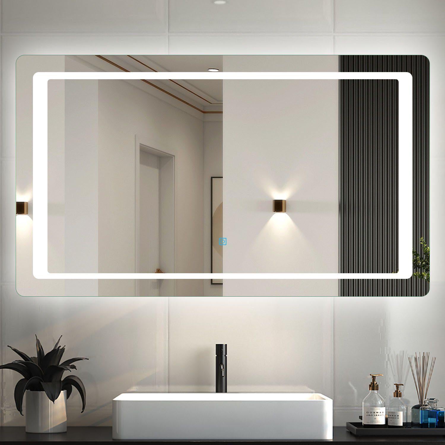 Зеркало Dim Dzerkal MONIO с LED-подсветкой и сенсорным управлением 50х70 см (10943)