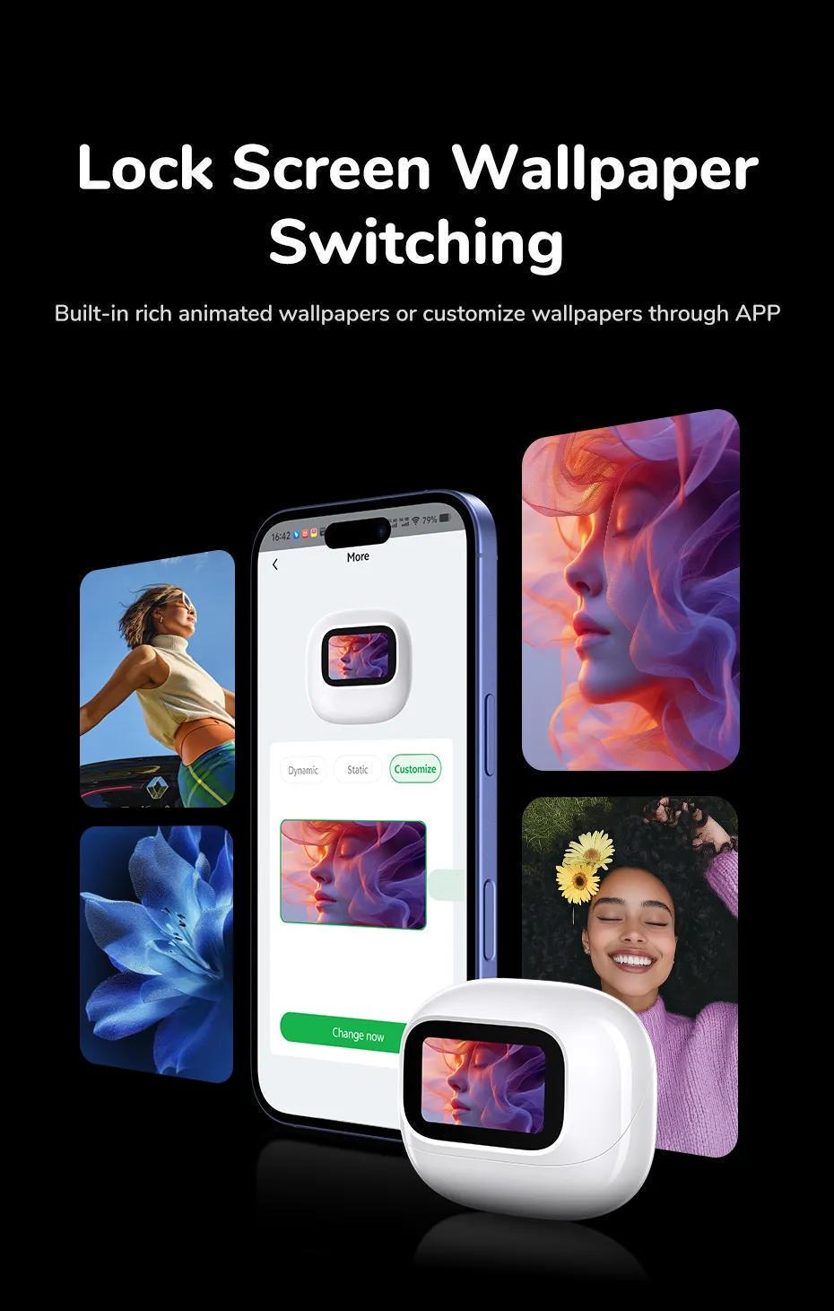 Навушники бездротові UGREEN EchoBuds Magic Кейс з LCD екраном ANC 52 дБ Hi-Res Audio LDAC Bluetooth 5.4 Білий (55137) - фото 16 Навушники бездротові UGREEN EchoBuds Magic Кейс з LCD екраном ANC 52 дБ Hi-Res Audio LDAC Bluetooth 5.4 Білий (55137) - фото 16