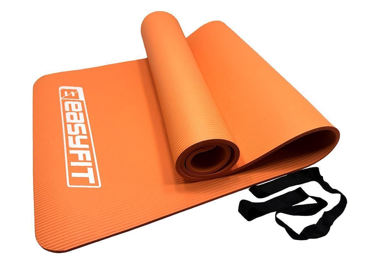 Коврик для фитнеса и йоги EasyFit NBR 10 мм Оранжевый (EF-1919-OR)