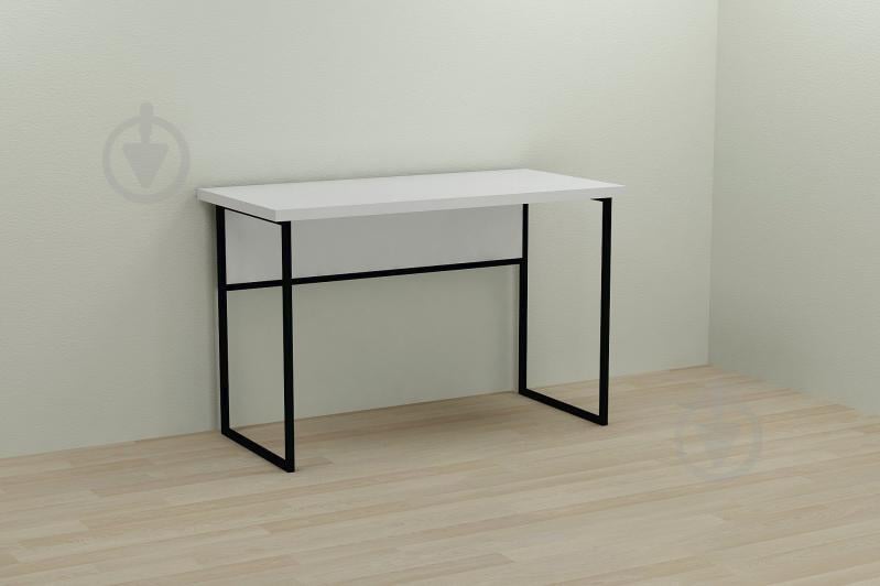 Компьютерный стол Ferrum-decor Коди 75x140x60 черный ДСП Белое 32мм