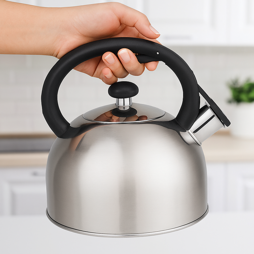 Чайник для плиты MiniSteel со свистком нержавеющая сталь/одинарное дно 2 л (28412252) - фото 4 Чайник для плиты MiniSteel со свистком нержавеющая сталь/одинарное дно 2 л (28412252) - фото 4