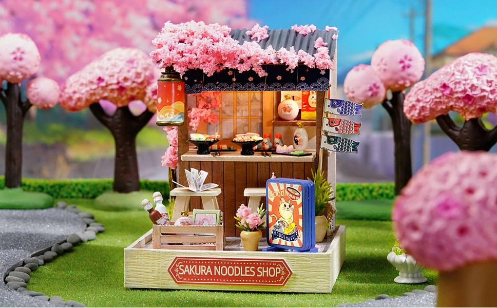 Румбокс 3D DIY Sakura noodles shop (QT-041) - фото 3