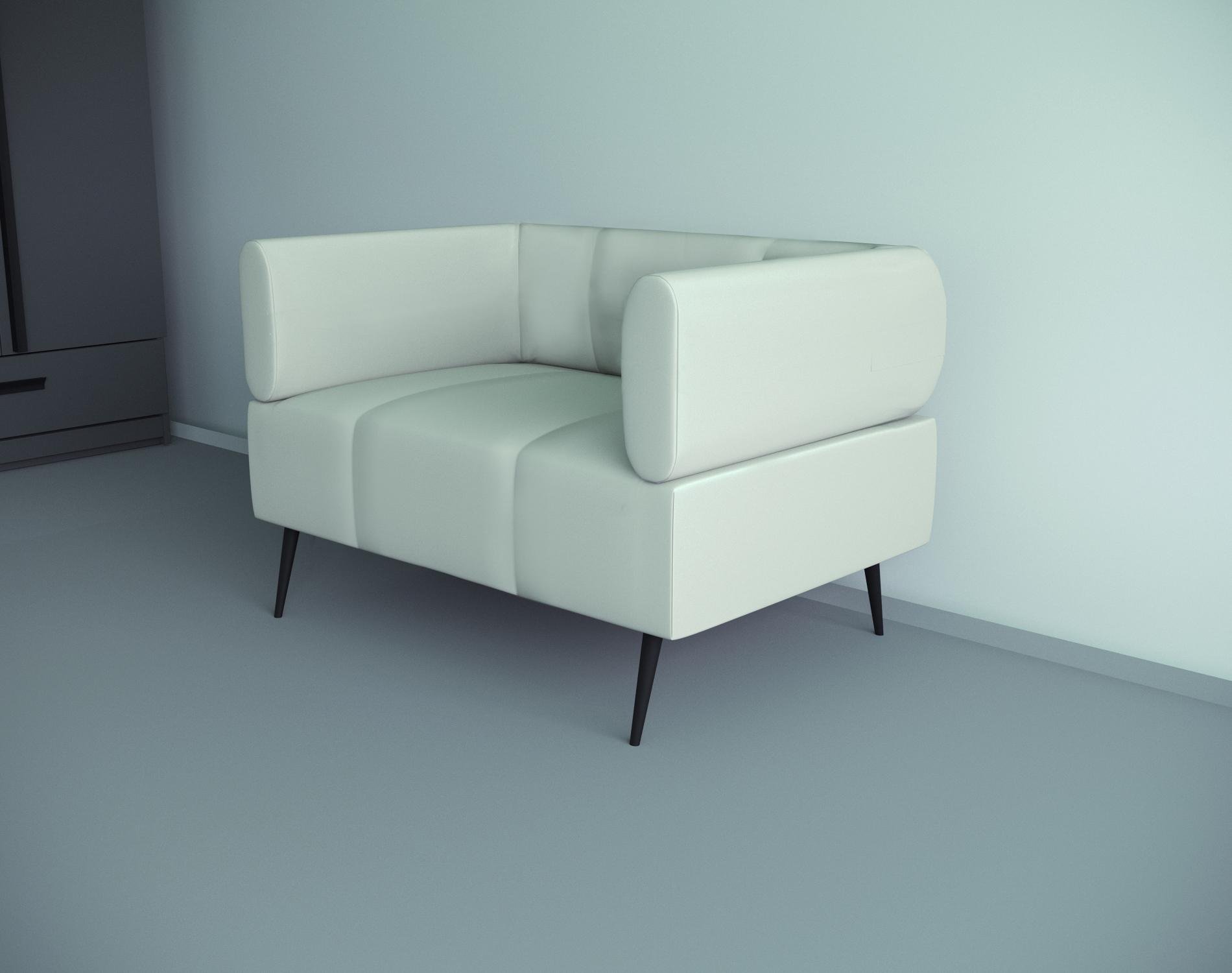 Крісло офісне ТОБІ ШО Бенно-1 з підлокітниками та конусною ногою шкірзам 1000х720х750 мм Білий (2300) - фото 2 Крісло офісне ТОБІ ШО Бенно-1 з підлокітниками та конусною ногою шкірзам 1000х720х750 мм Білий (2300) - фото 2