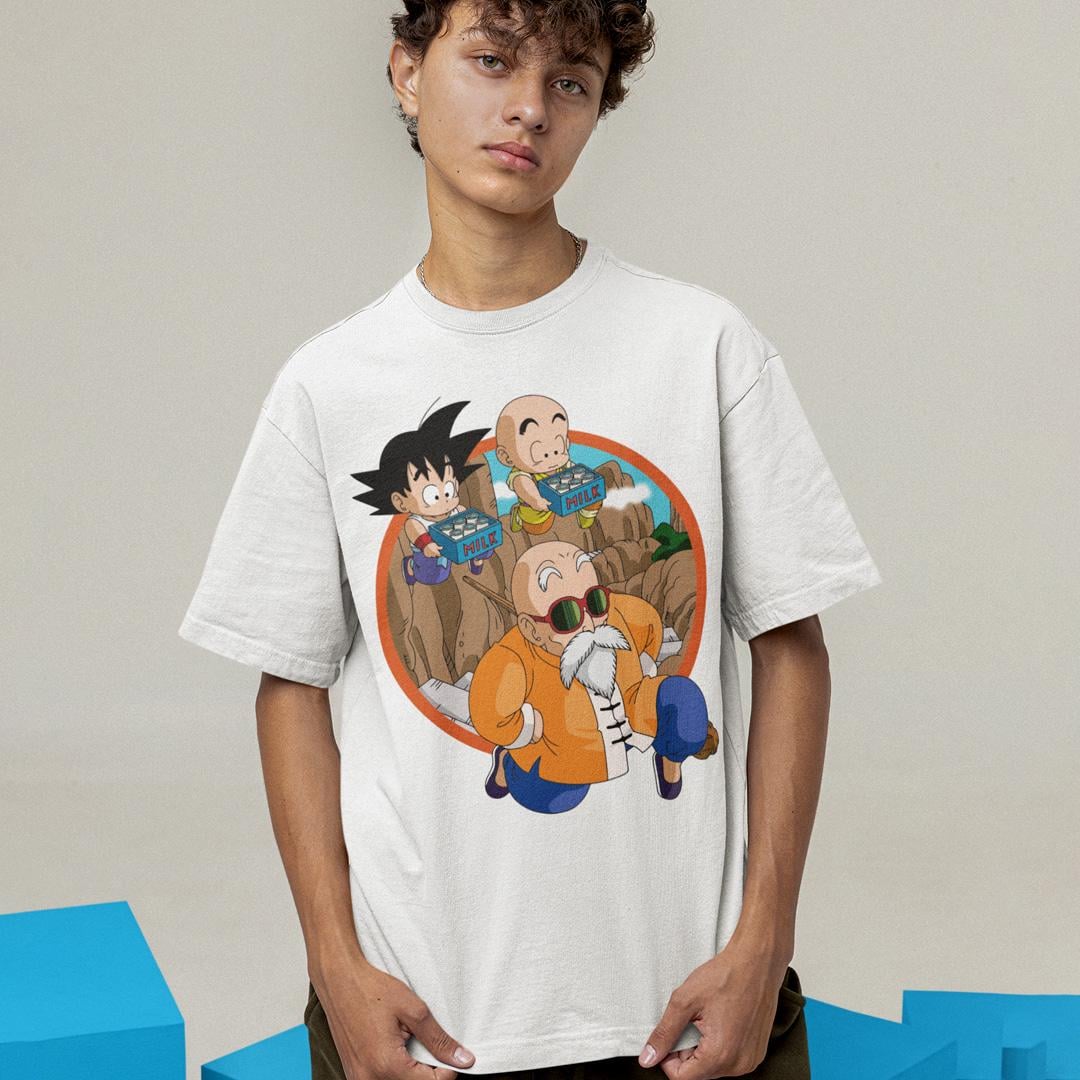 Футболка мужская Dragon Ball Master Roshi Kuririn Son Goku L Белый (00000007704) Футболка мужская Dragon Ball Master Roshi Kuririn Son Goku L Белый (00000007704)