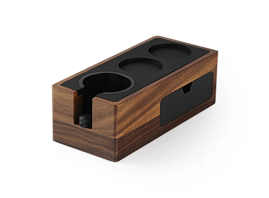 Премиум станция для темперовки кофе с ящиком деревянная MHW-3BOMBER 51-58 мм Орех (CH5529)