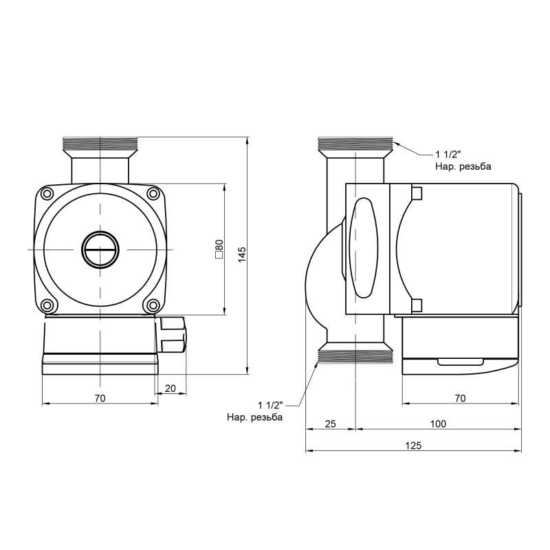 Насос Icma Grundfos 25/60 №P321 - фото 2