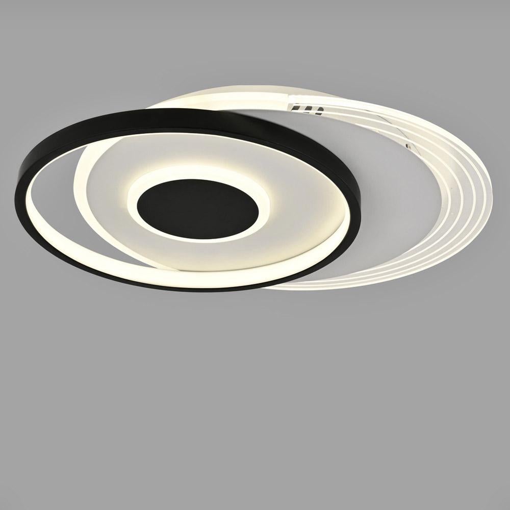 Люстра стельова світлодіодна Light House SY-20258/R BK/WH 86W 470х380х80 мм Білий/Чорний