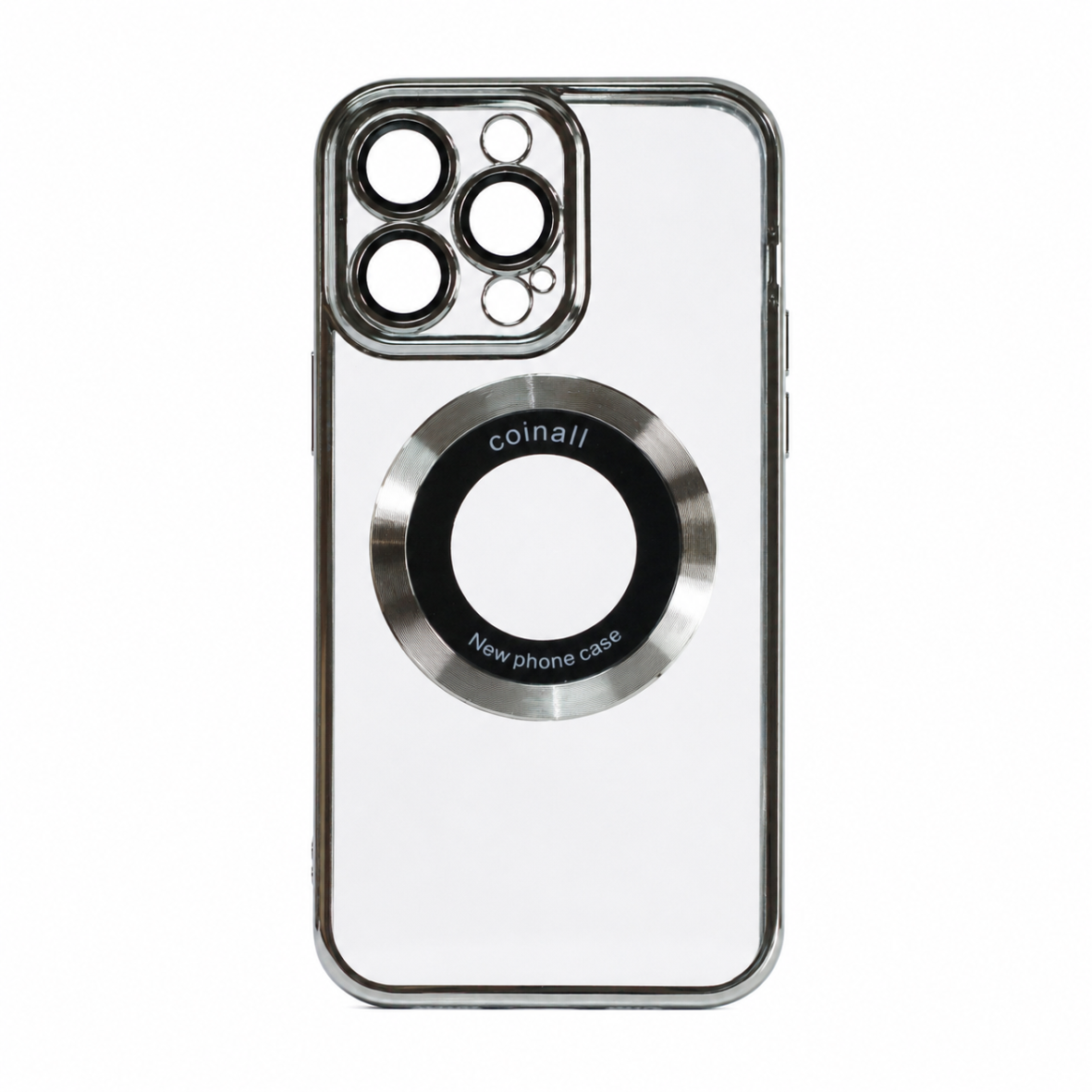 Магнитный чехол XON PhoneCase Magnetic для iPhone 13 Pro (PCMC1113300G 68086) Серый/Прозрачный
