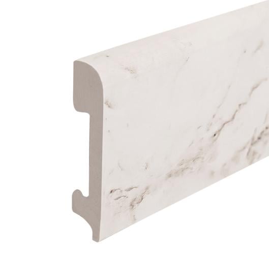 Плинтус дюрополимерный 2500х15х77 мм Светлый мрамор (7715P-19169)