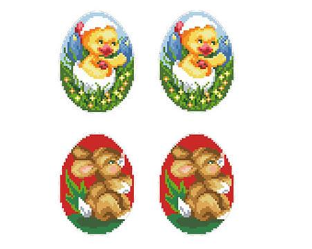 Игрушки несшитые пасхальные ткань атлас 26х30 см (ТР751ан) Игрушки несшитые пасхальные ткань атлас 26х30 см (ТР751ан)