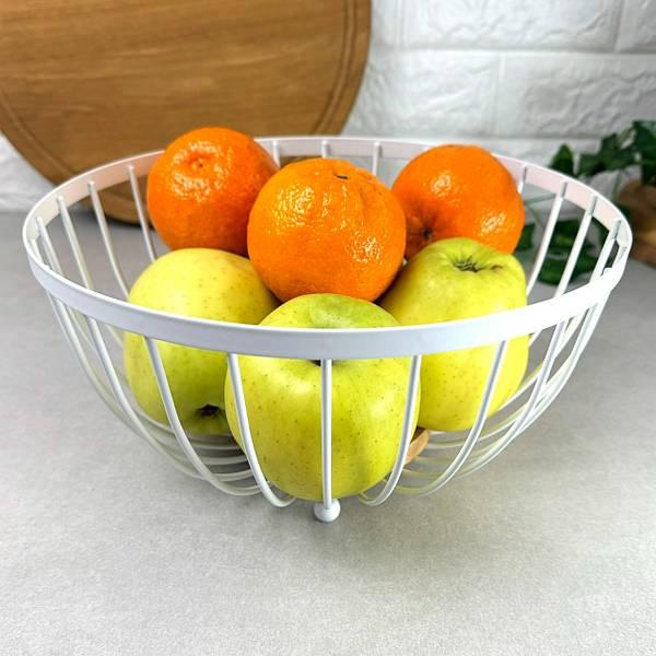 Фруктовница лофт Ardesto AR0904W Midori 25х25х13 см Белый (AR0904W) - фото 2