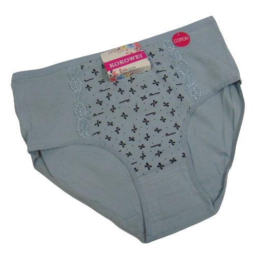 Труси жіночі Kokowei 3634 в рубчик 4XL Сірий (2058381215)