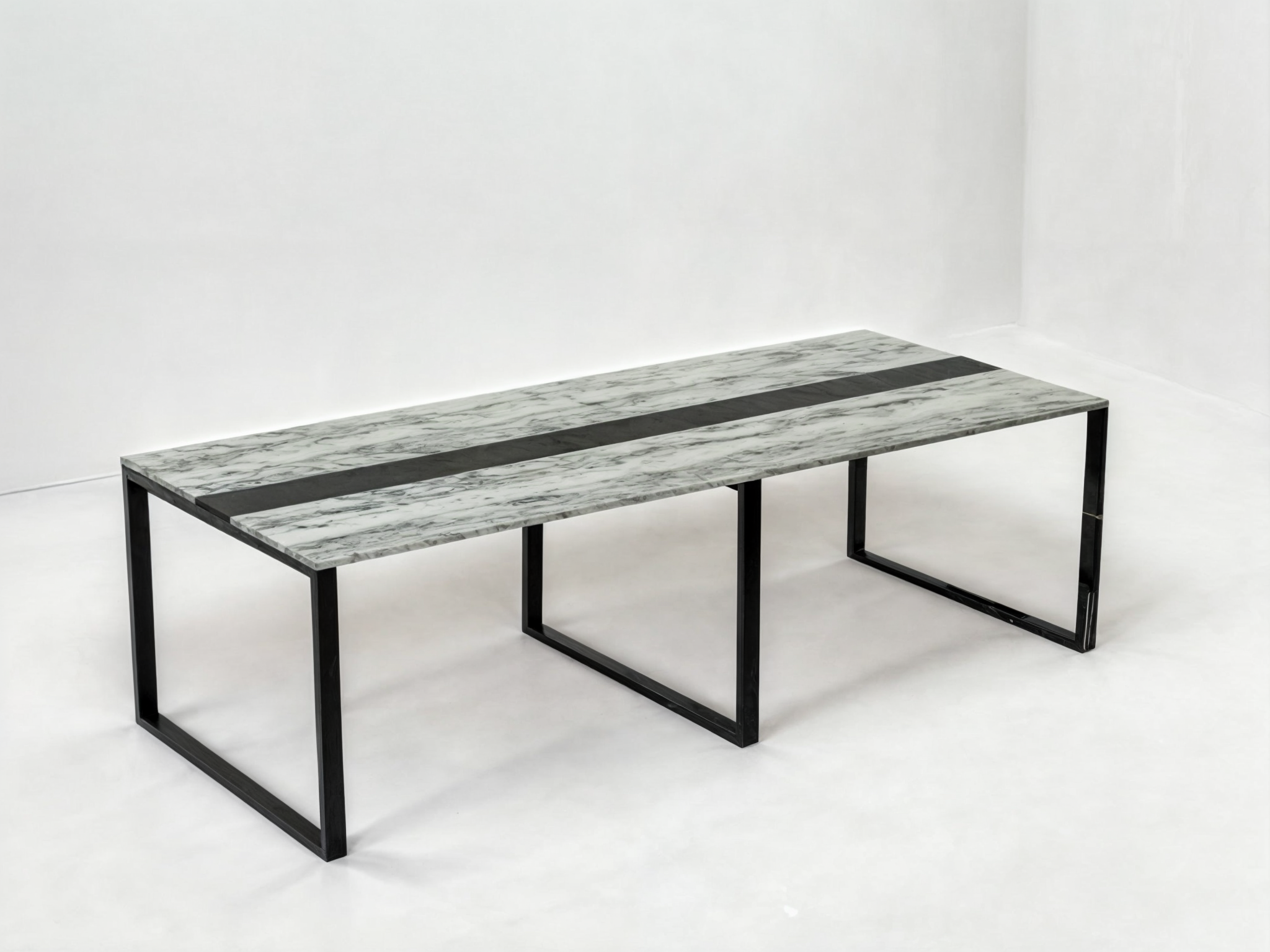 Стол для переговоров Tobi Sho LOFT Iceberg КСЛА/2/36 столешница 36 мм 2700х1100х765 Дуб крафт белый