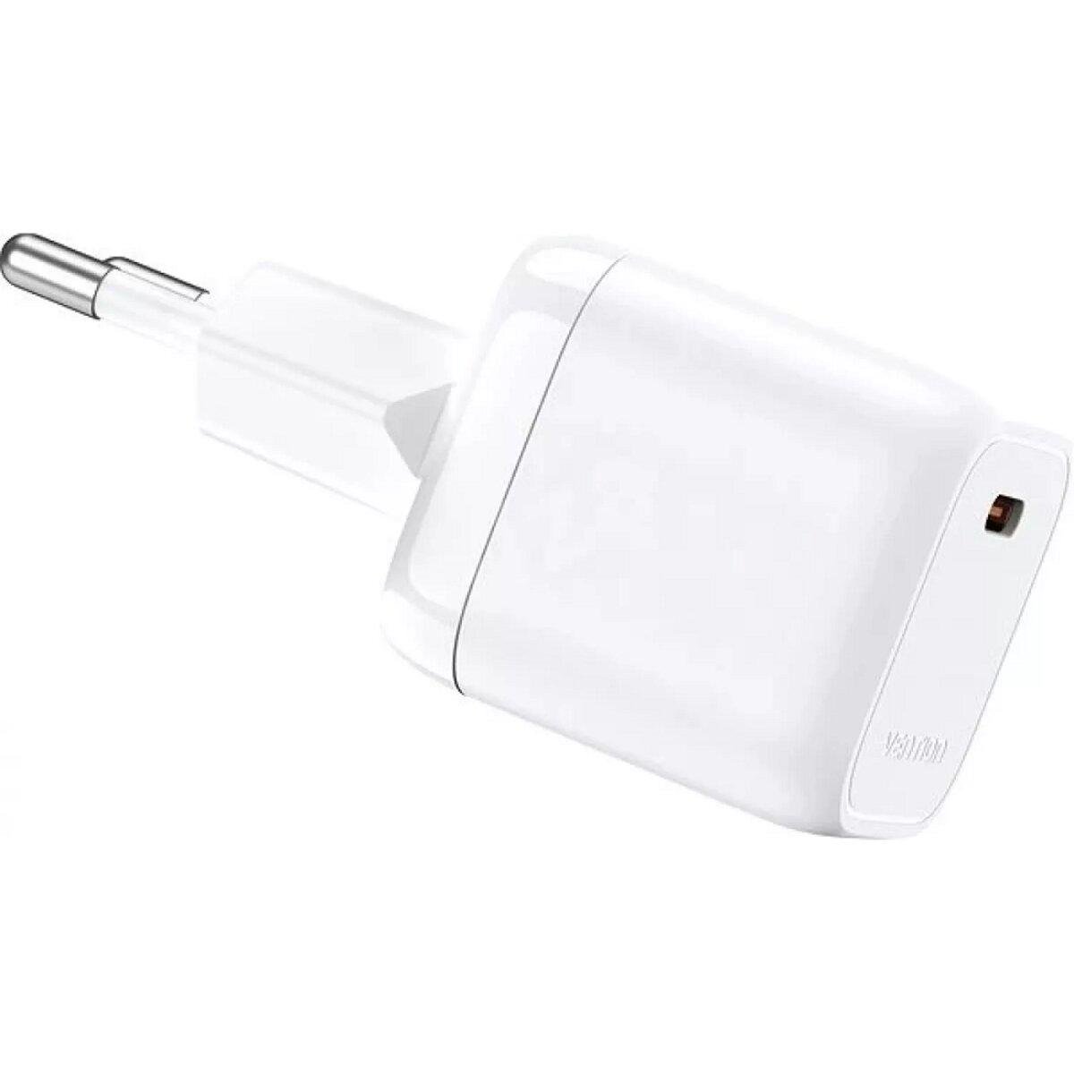 Зарядний пристрій мережевий Vention 1-port USB-C GaN Charger 30 W EU-Plug White (588717) - фото 3