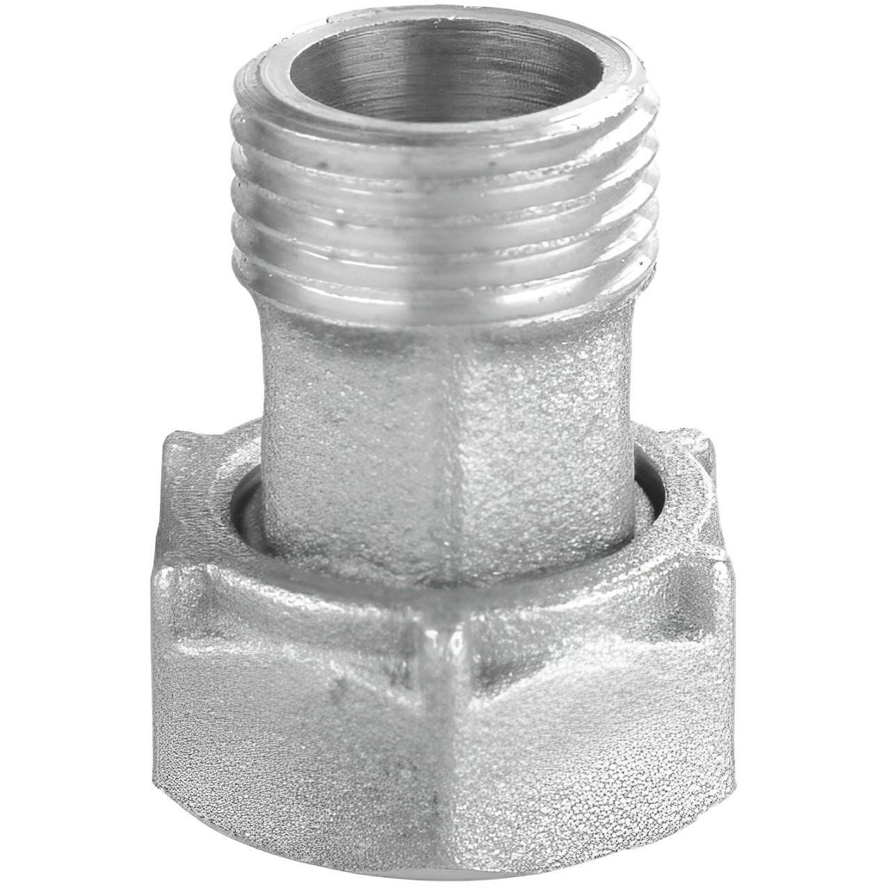 Штуцер для побутової техніки VA нікельований без резинової прокладки 1/2" ВР 3/8" ЗР (Б2705КА) Штуцер для побутової техніки VA нікельований без резинової прокладки 1/2" ВР 3/8" ЗР (Б2705КА)