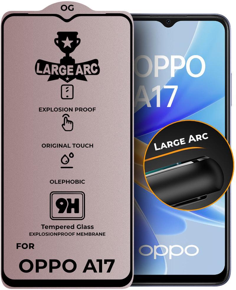 Защитное стекло Large Arc OPPO A17 (Full Glue) (30783)