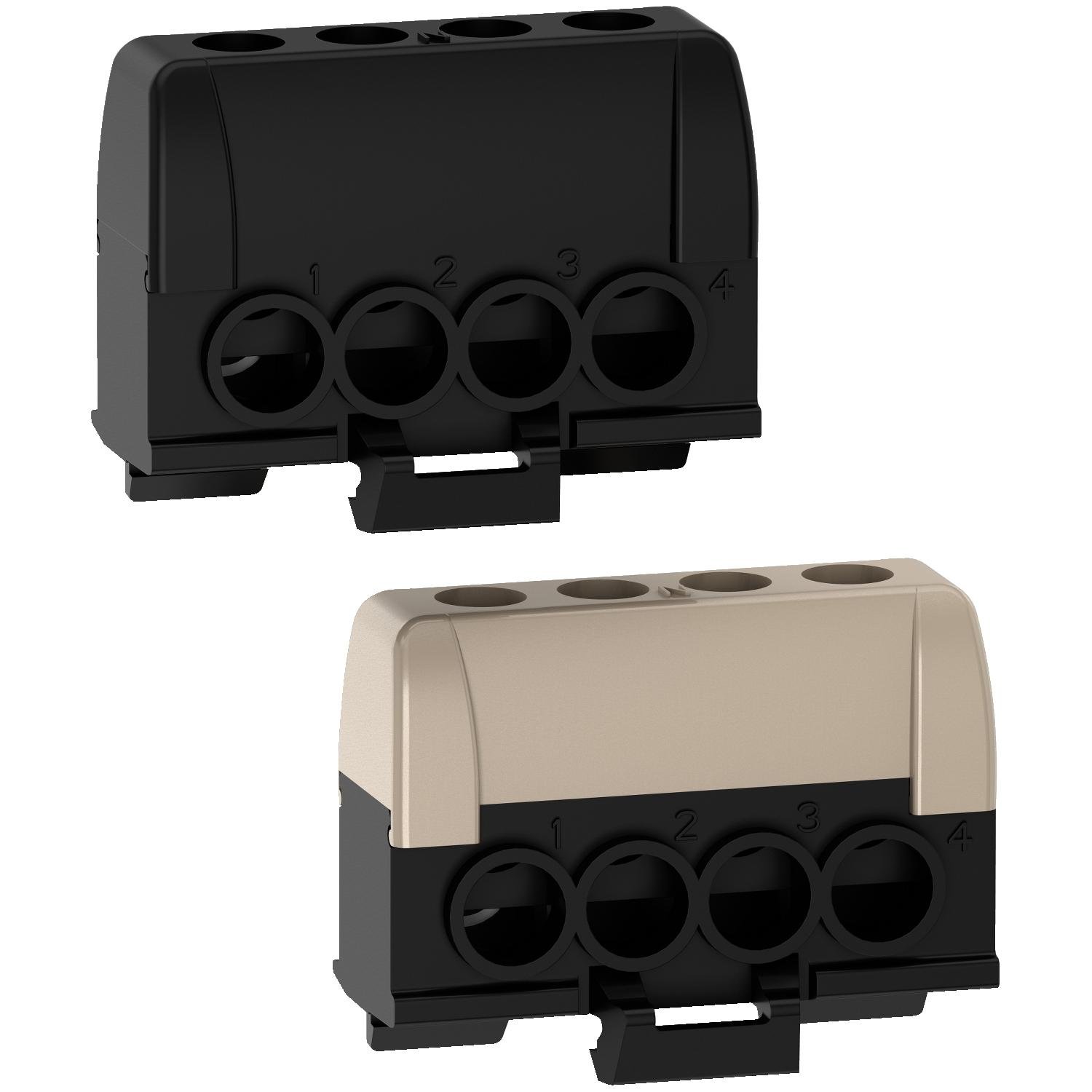 Комплект клеммных блоков Schneider Electric Resi9 63А 8 отверстий 4x16 мм2 фазные (R9H13405P)