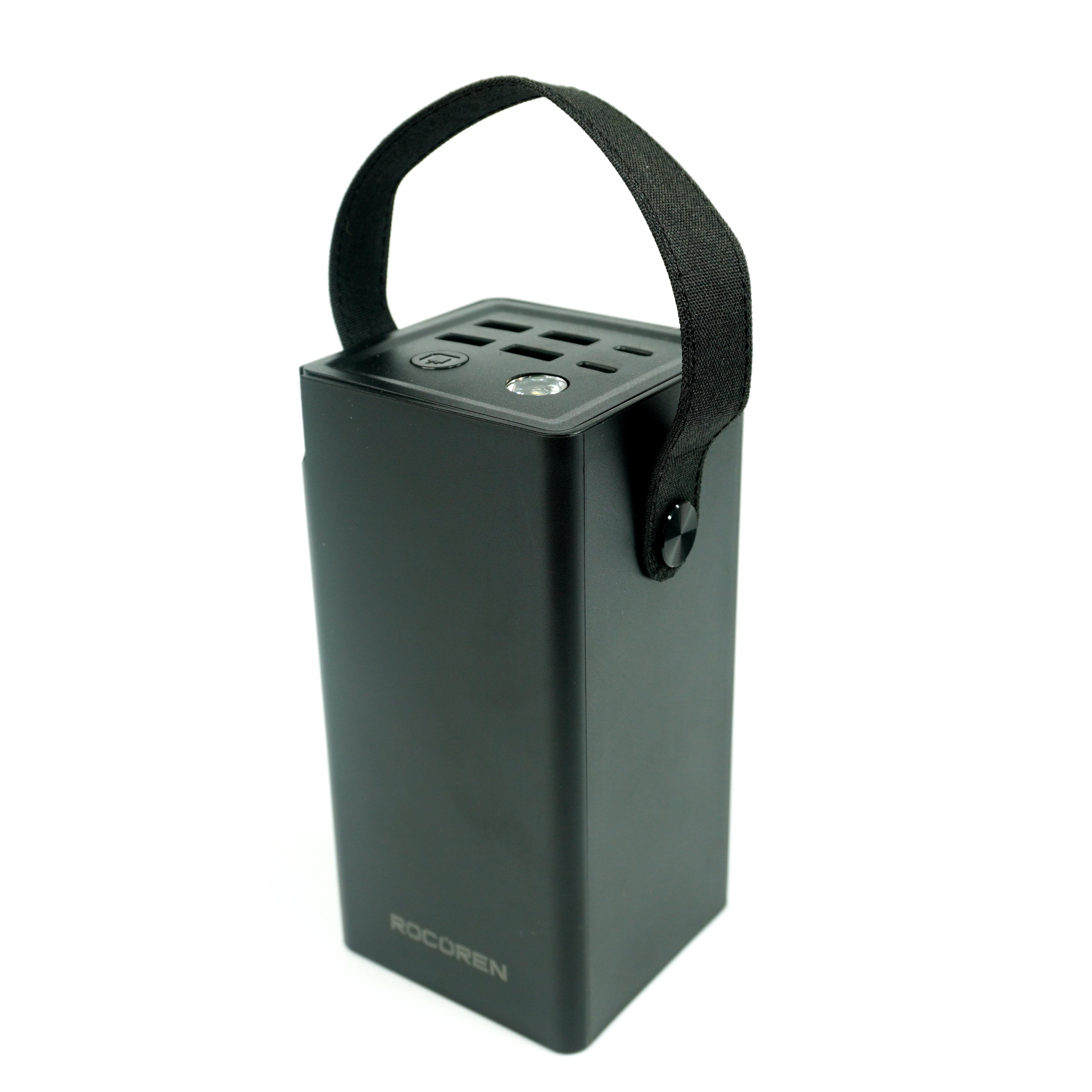 Повербанк Rocoren на 50000 мАч 22.5 W (4А+2С) с 6 USB-портами и фонариком (060115)