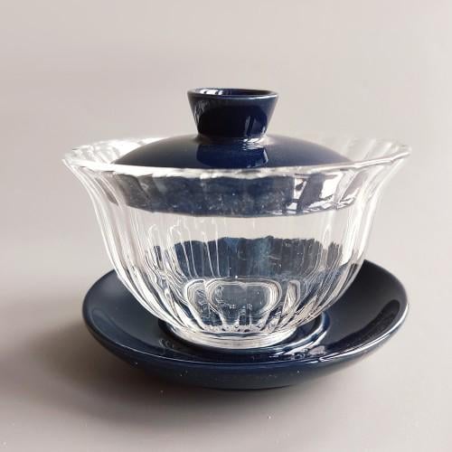 Китайская чаша для заваривания чая Гайвань 100 мл Синий Китайская чаша для заваривания чая Гайвань 100 мл Синий