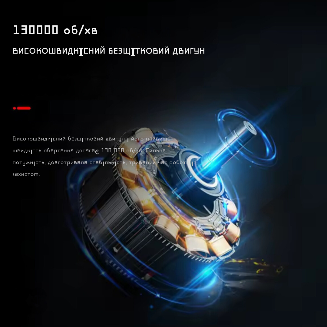 Турбовентилятор ручний Turbo Jet Fan VIOLENT X3 3000 mAh 52m/s - фото 3 Турбовентилятор ручний Turbo Jet Fan VIOLENT X3 3000 mAh 52m/s - фото 3