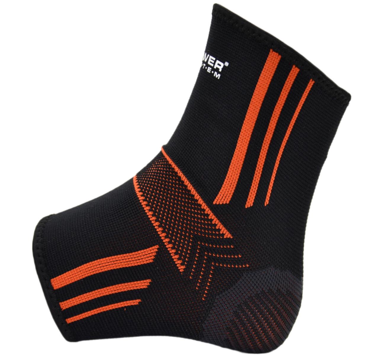 Бандажі на гомілковостоп Power System PS-6022 Ankle Support Evo 2 шт. M Black/Orange (A-012108) - фото 3