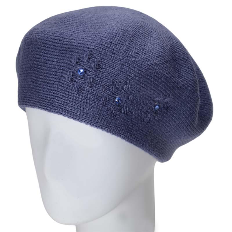 Берет женский Lirus Магна двойной полушерстяной Джинсовый (119058)