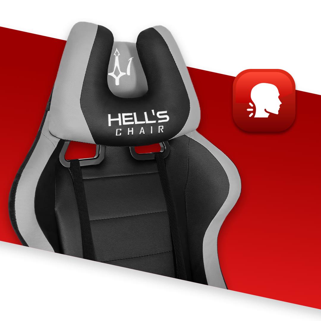 Кресло геймерское HELL'S HC-1039 Plus Grey - фото 5